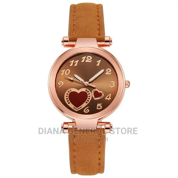 New Women's Fashion Brand Watch Love Watch Peach Heart