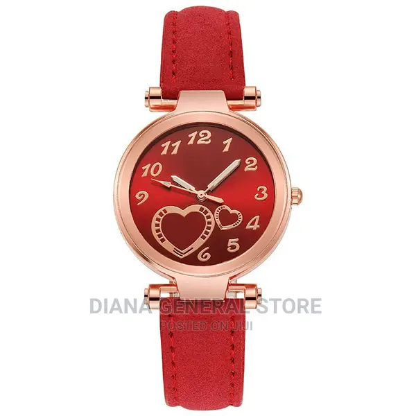 New Women's Fashion Brand Watch Love Watch Peach Heart