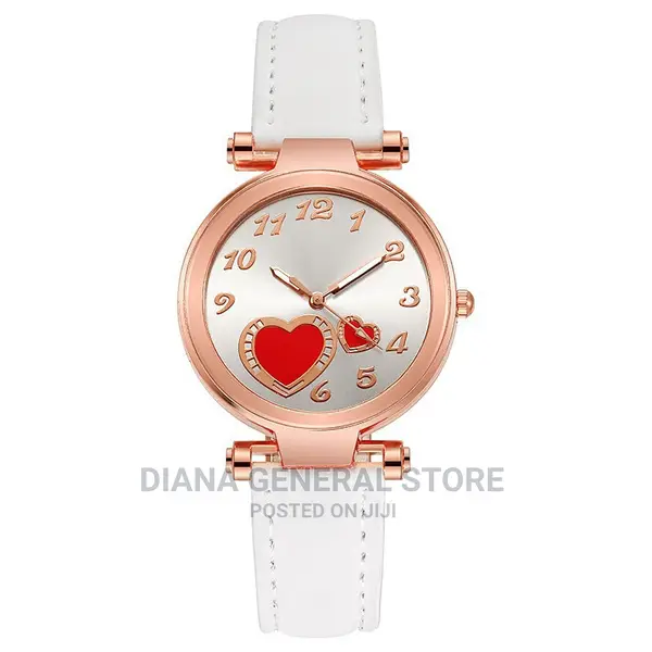 New Women's Fashion Brand Watch Love Watch Peach Heart