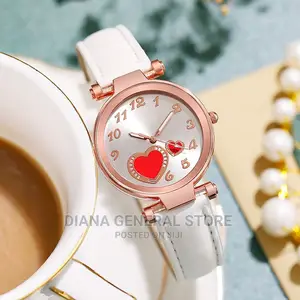 New Women's Fashion Brand Watch Love Watch Peach Heart