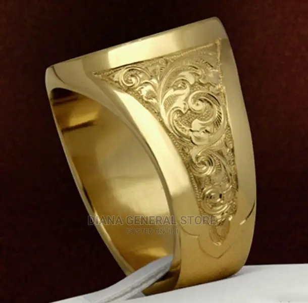 Classic Fashion Crown Lion Badge Shield Ring
