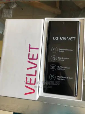 New LG Velvet 128 GB Black