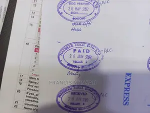 Oval Self Ink Rubber Stamps