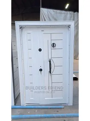 All White Turkey Luxury Heavyduty Security Door+Double Lock