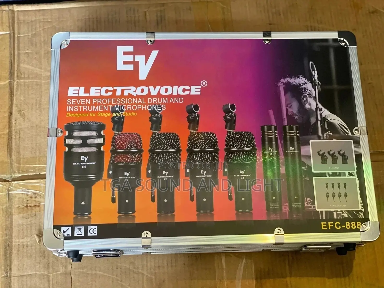 Ev 7-Piece Drum Microphone Set