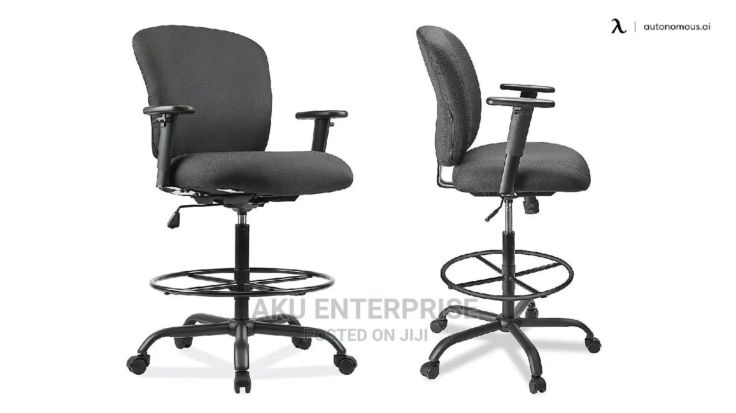 Long Studio, Reception Desk, Standing Desk Chairs