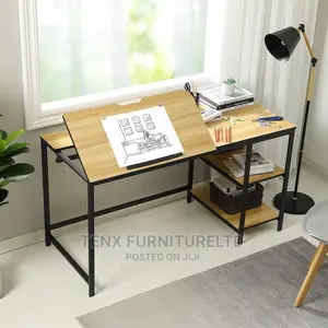 Drawing Board Desk With Metal Legs