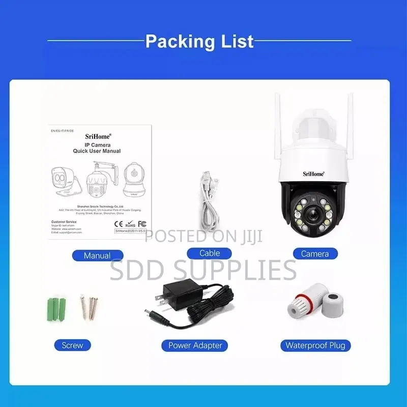 5MP 100m 20X Zoom High Grade Security Camera IP
