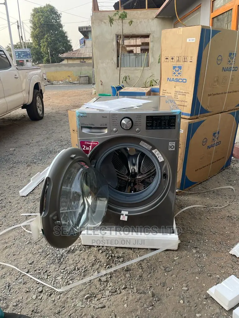 LG Washing Machine 15/8kg Washer / Dryer, AI DD, Steam, Thin