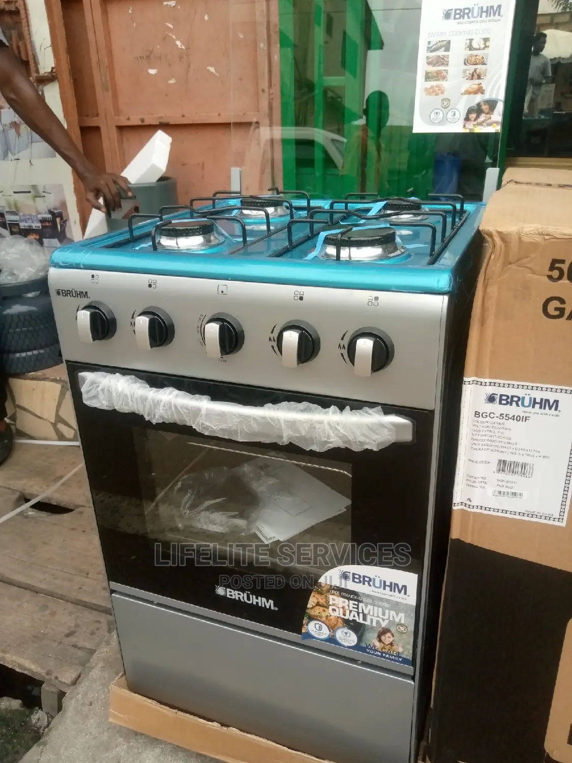 Bruhm Gas Cooker Oven (50*50)