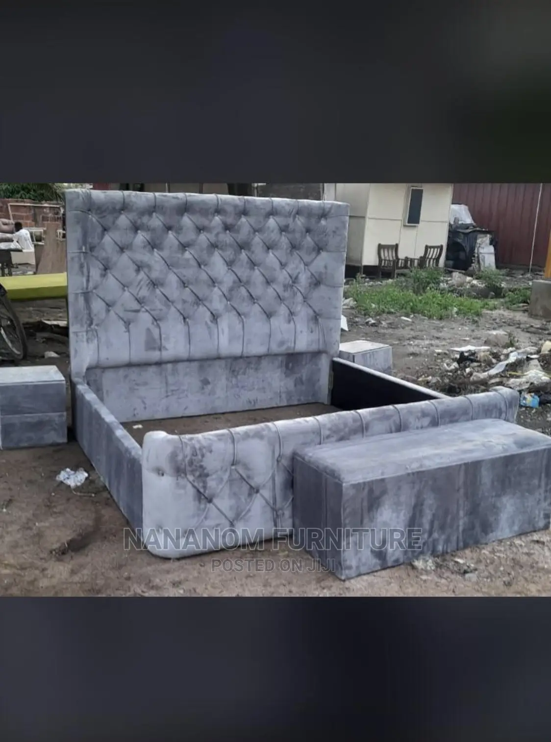 Turkish Queen Size Bed Frame Available With Seat
