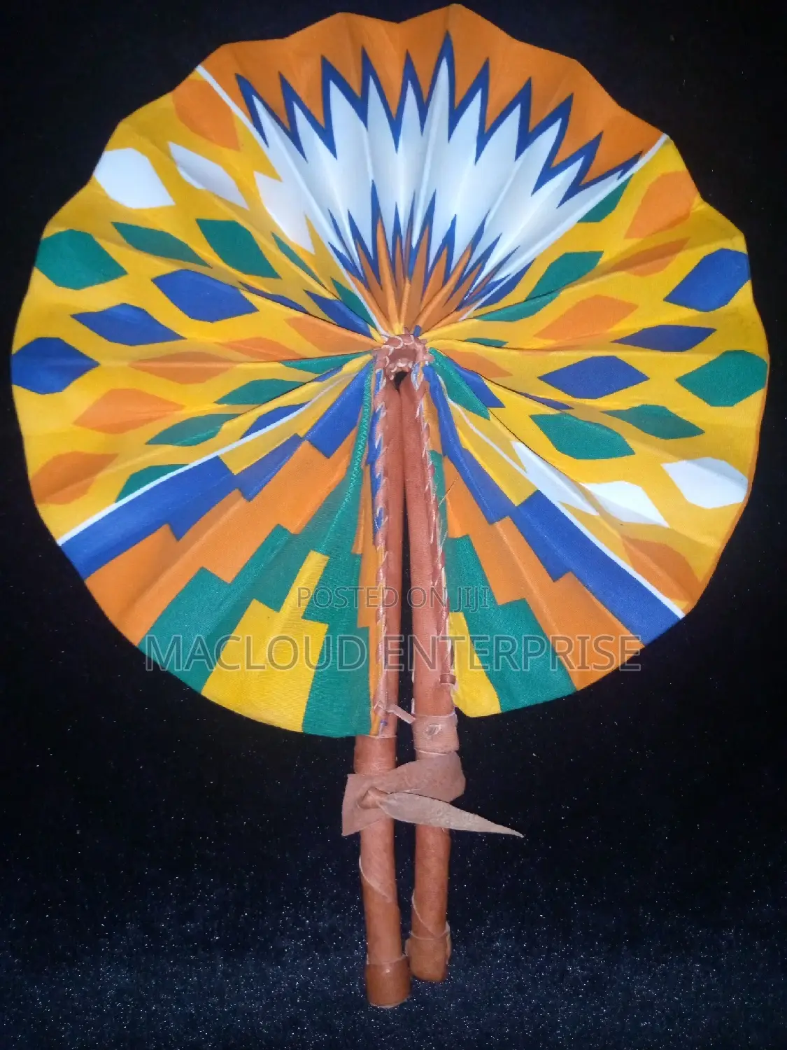 African Leather Fans