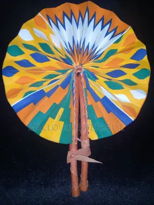 African Leather Fans