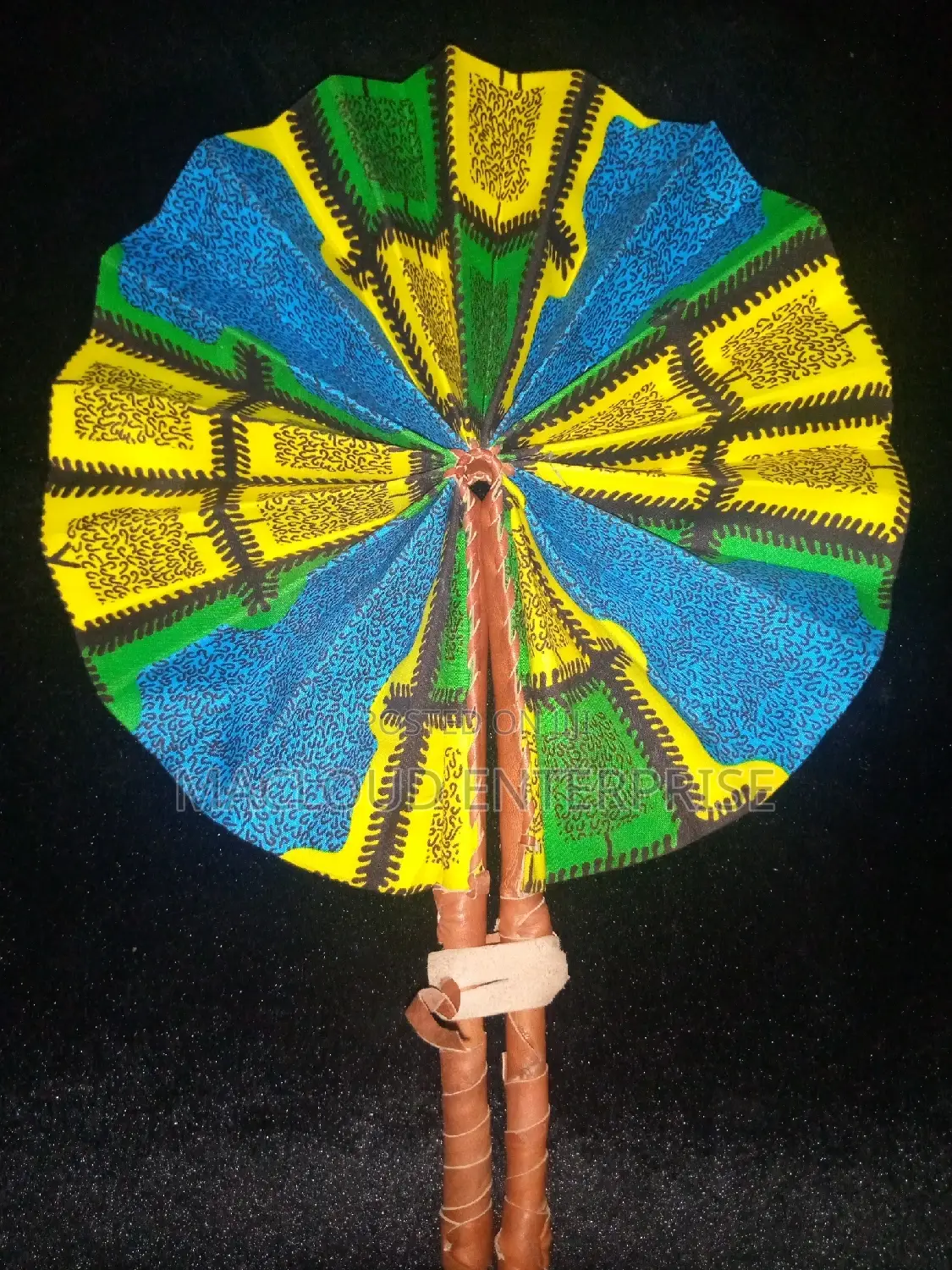 African Leather Fans