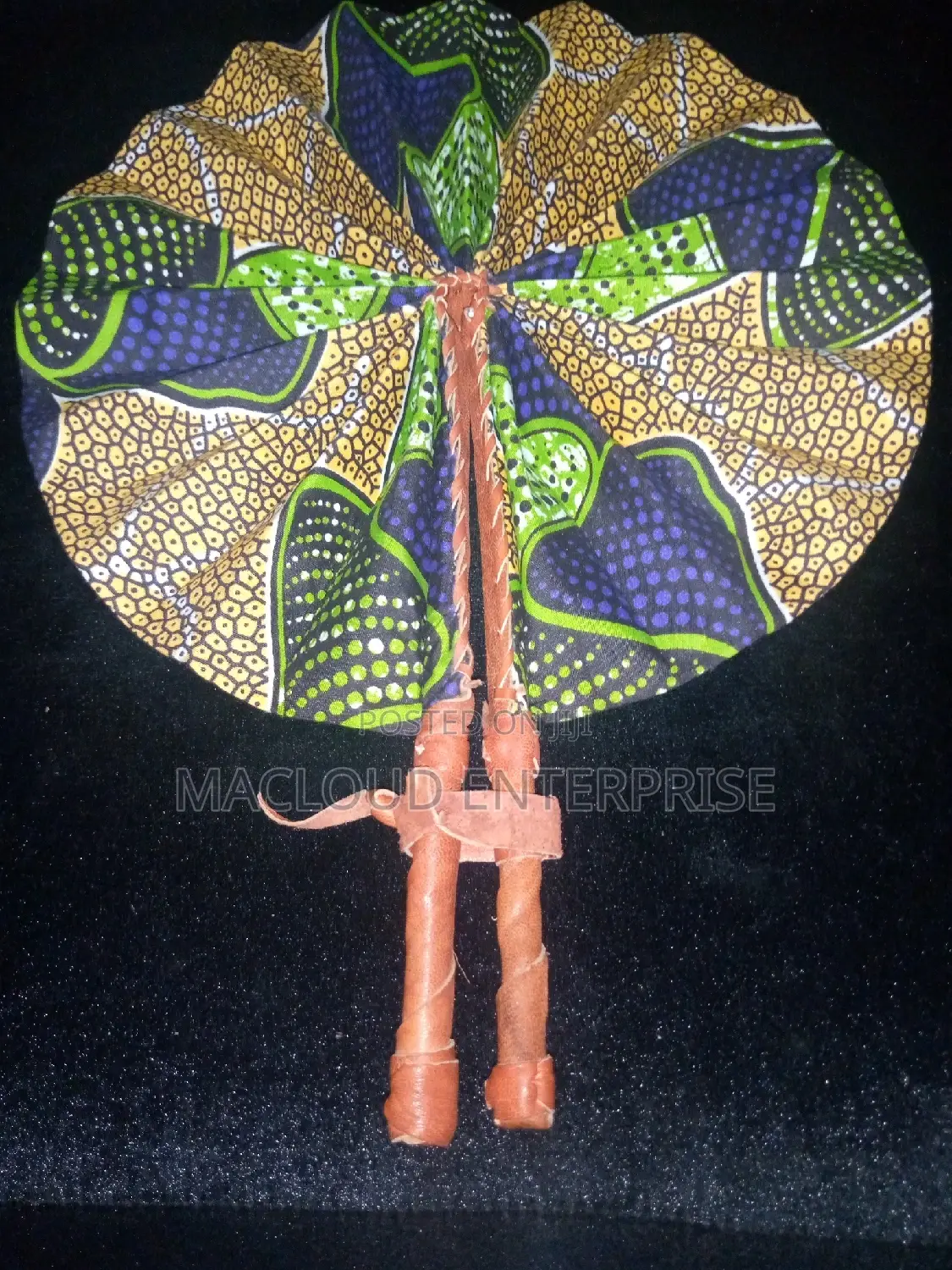 African Leather Fans