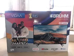 Uhd 4k Bruhm Smart Satellite 50 Inch Led Tv Free Wall Mount
