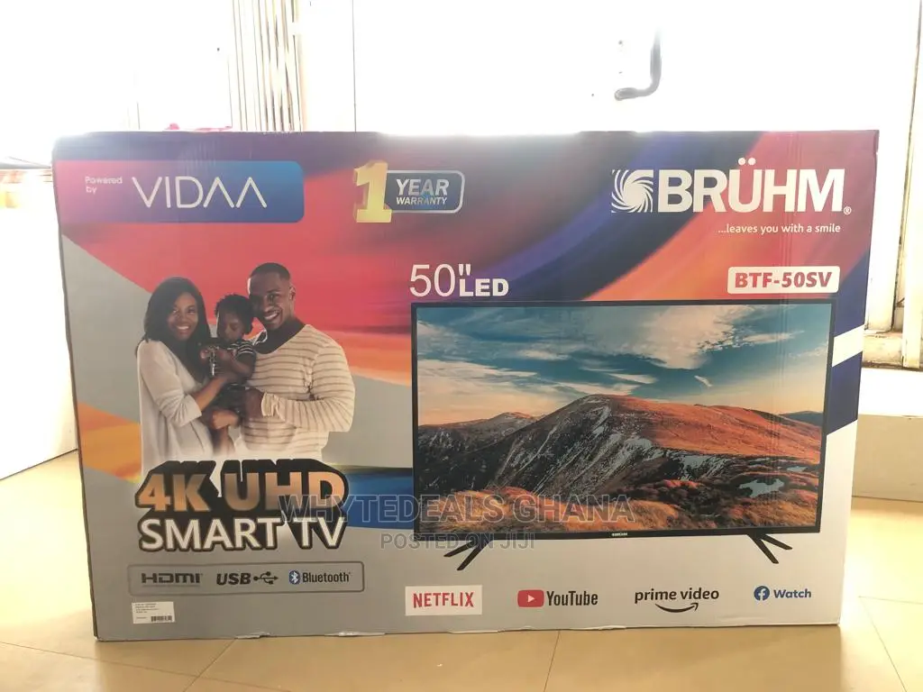 Uhd 4k Bruhm Smart Satellite 50 Inch Led Tv Free Wall Mount