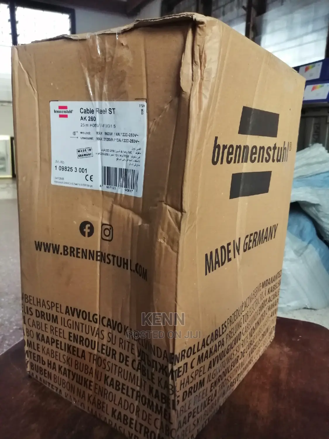 Brennenstuhl 25m Power Extension Cable Reel 1.5mm[Original]