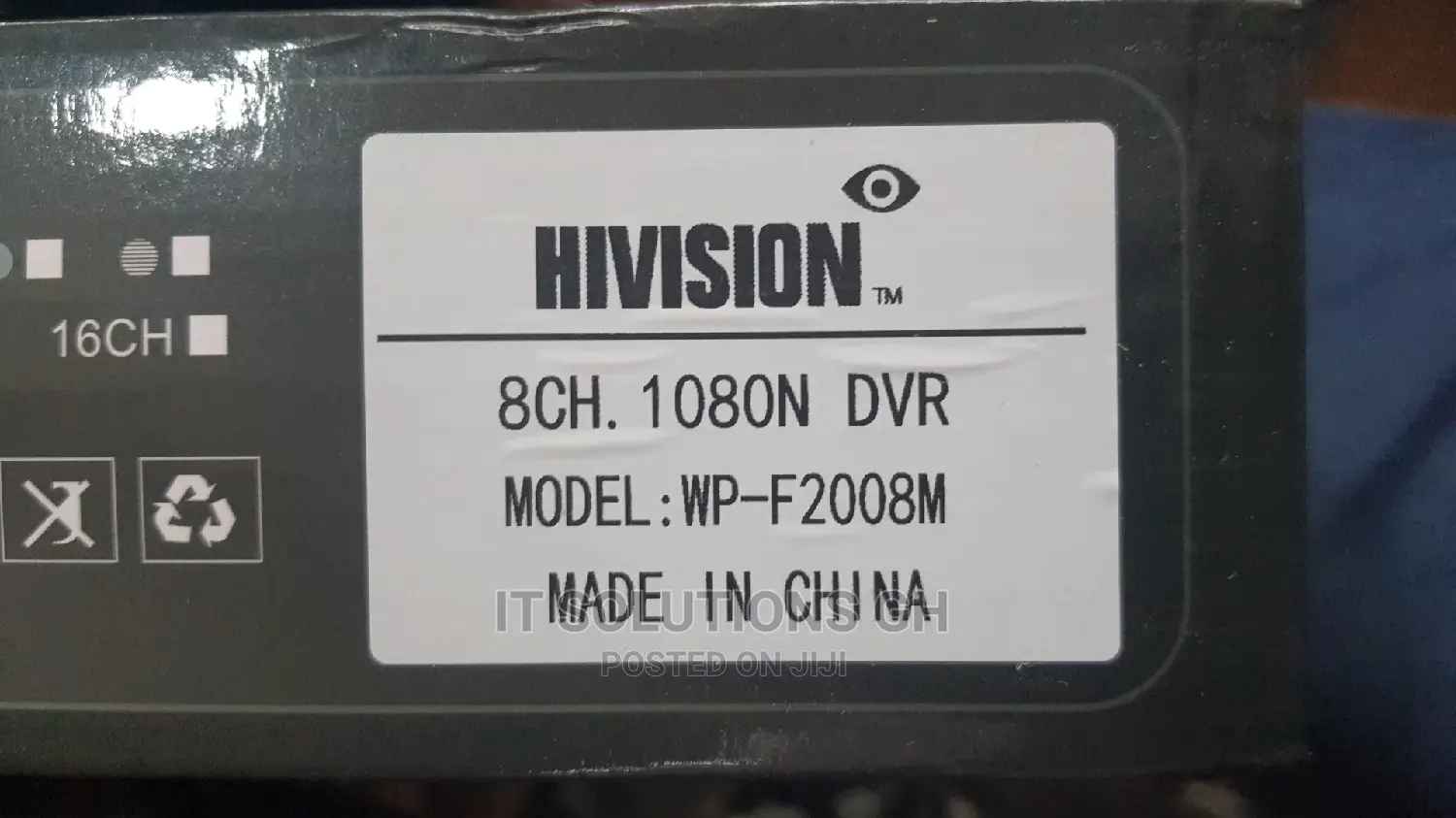 8ch 1080P Hivision DVR