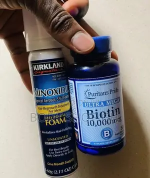 Ultra Mega Biotin + Kirkland Foam Combo 4 Receding Hairline