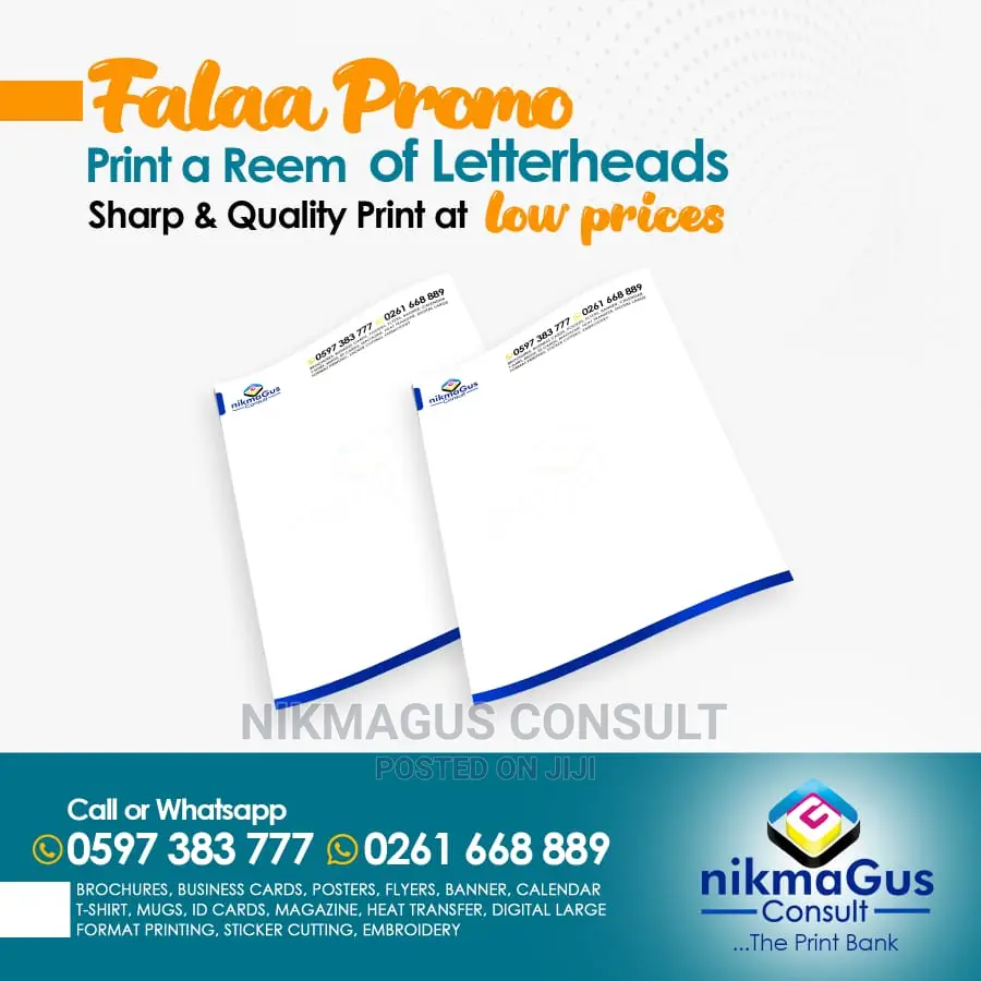 Letter Head Printing Promotion