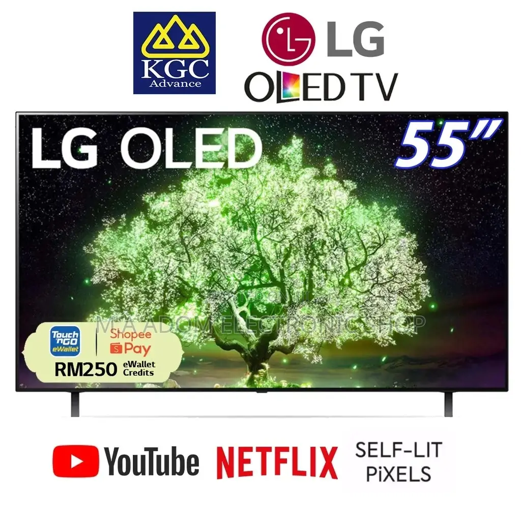 Lg Oled 55” A1 Smart Dolby Atmos 4K Tv With Built in Alexa