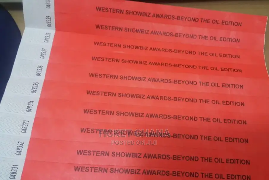 Red Tyvek Wristband Ticket