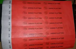 Red Tyvek Wristband Ticket