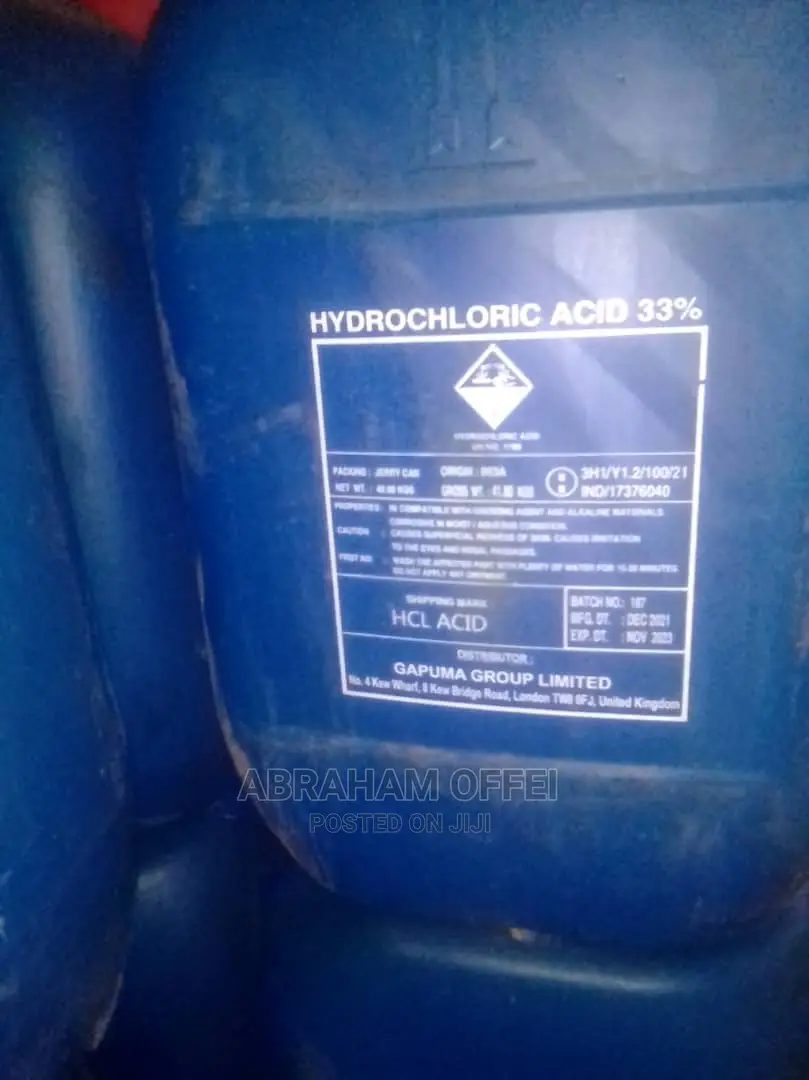 All Chemicals and Hydrochloric Acid Pure and Concentrated