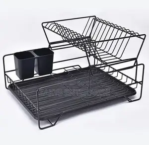 Non Stick Metallic Dish Rack