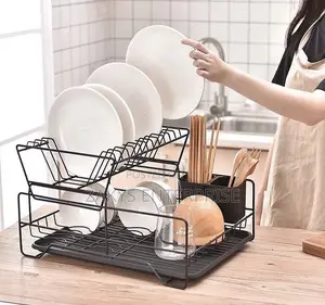 Non Stick Metallic Dish Rack