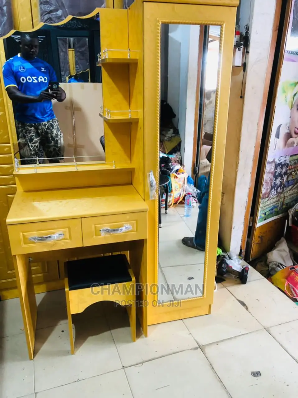 Dressing Mirror With Wardrobe