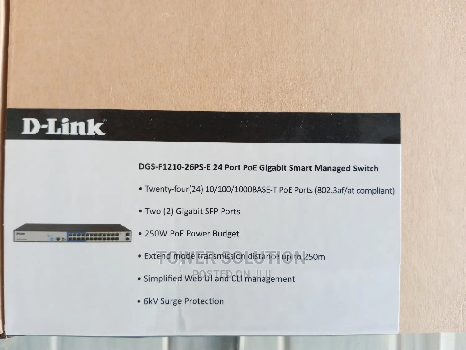 Dlink Switch DGS F1210-26p Poe Managed
