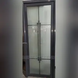 Waterproof Tempered Glass Bath Doors+Locks With Frame