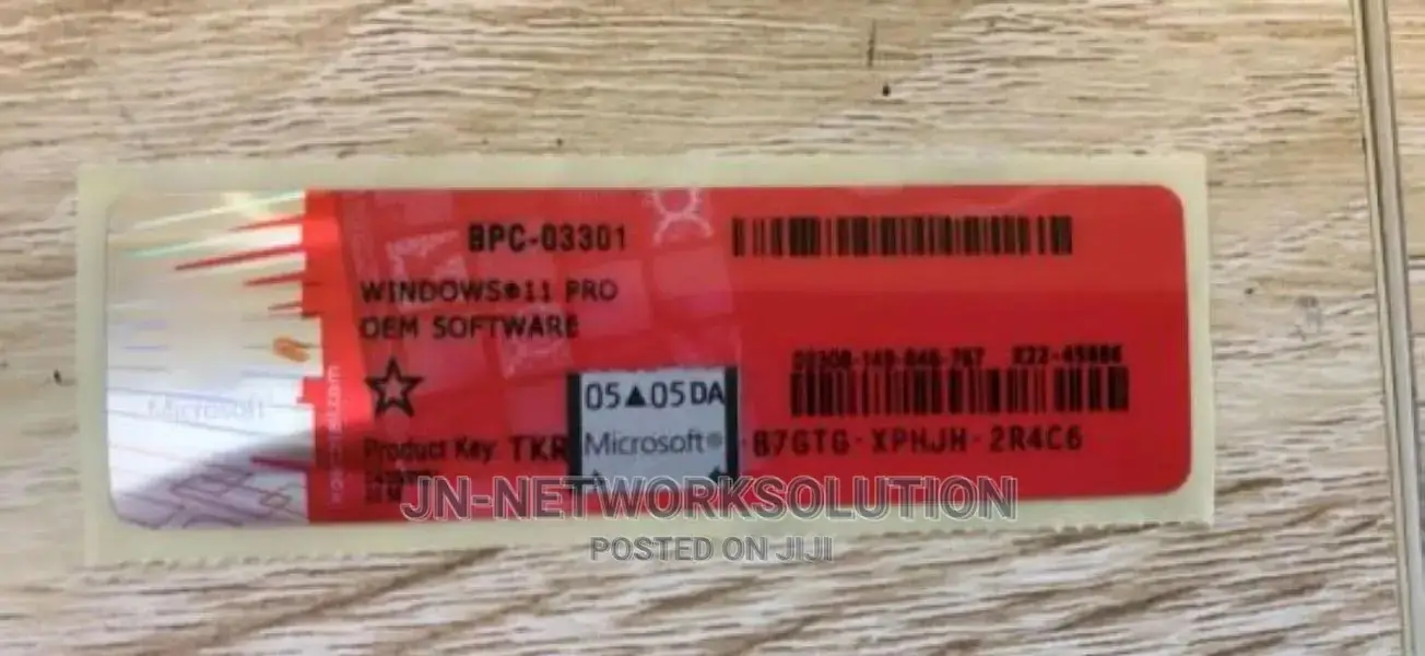 Windows 11 PRO OEM COA Sticker With License Key