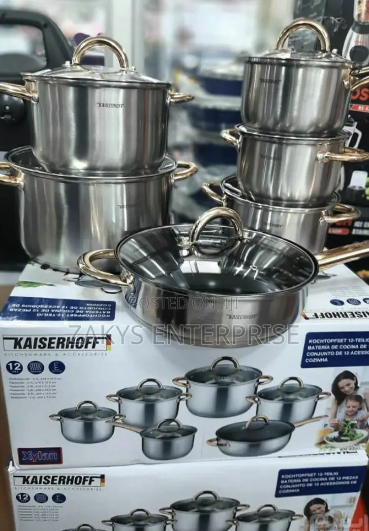Stainless Steel 12pcs Cookware