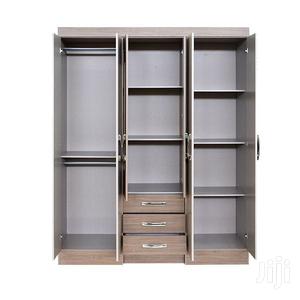 Wooden Wardrobe With Mirror