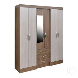 Wooden Wardrobe With Mirror