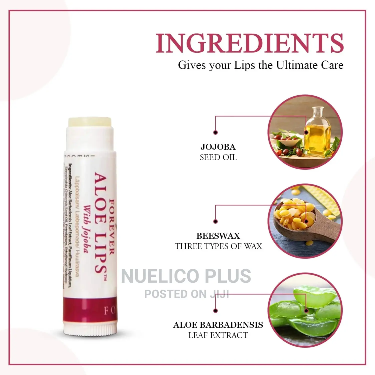 Aloe Lips With Jojoba, Chapstick, Lip Balm, Very Healing