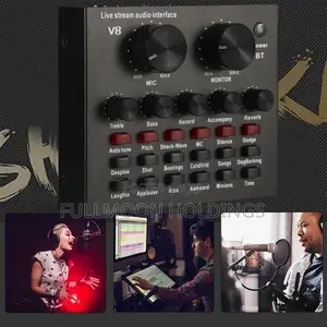 V8 Sound Card for Pc Mobile Phones Singing and Record