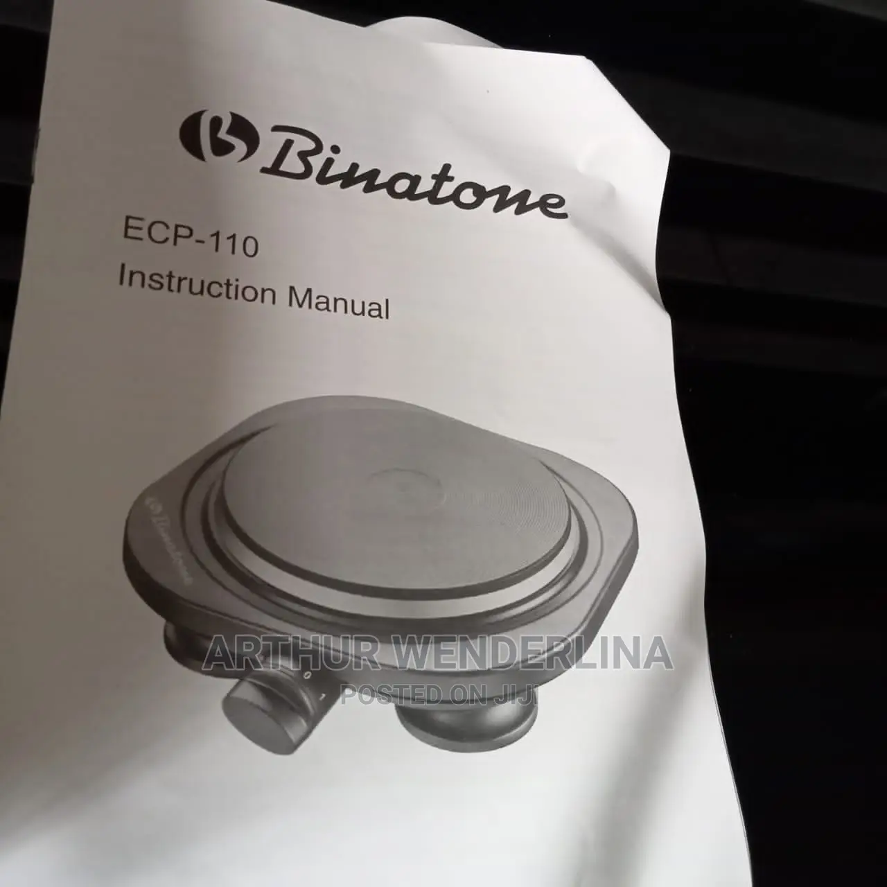 Binatone Electric Cooking Plate (Black in Colour) Single.