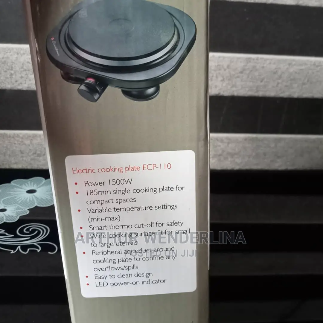Binatone Electric Cooking Plate (Black in Colour) Single.