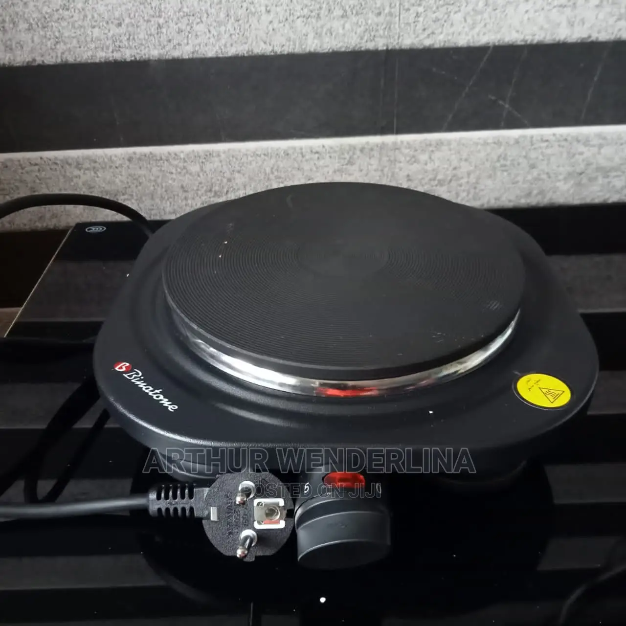 Binatone Electric Cooking Plate (Black in Colour) Single.