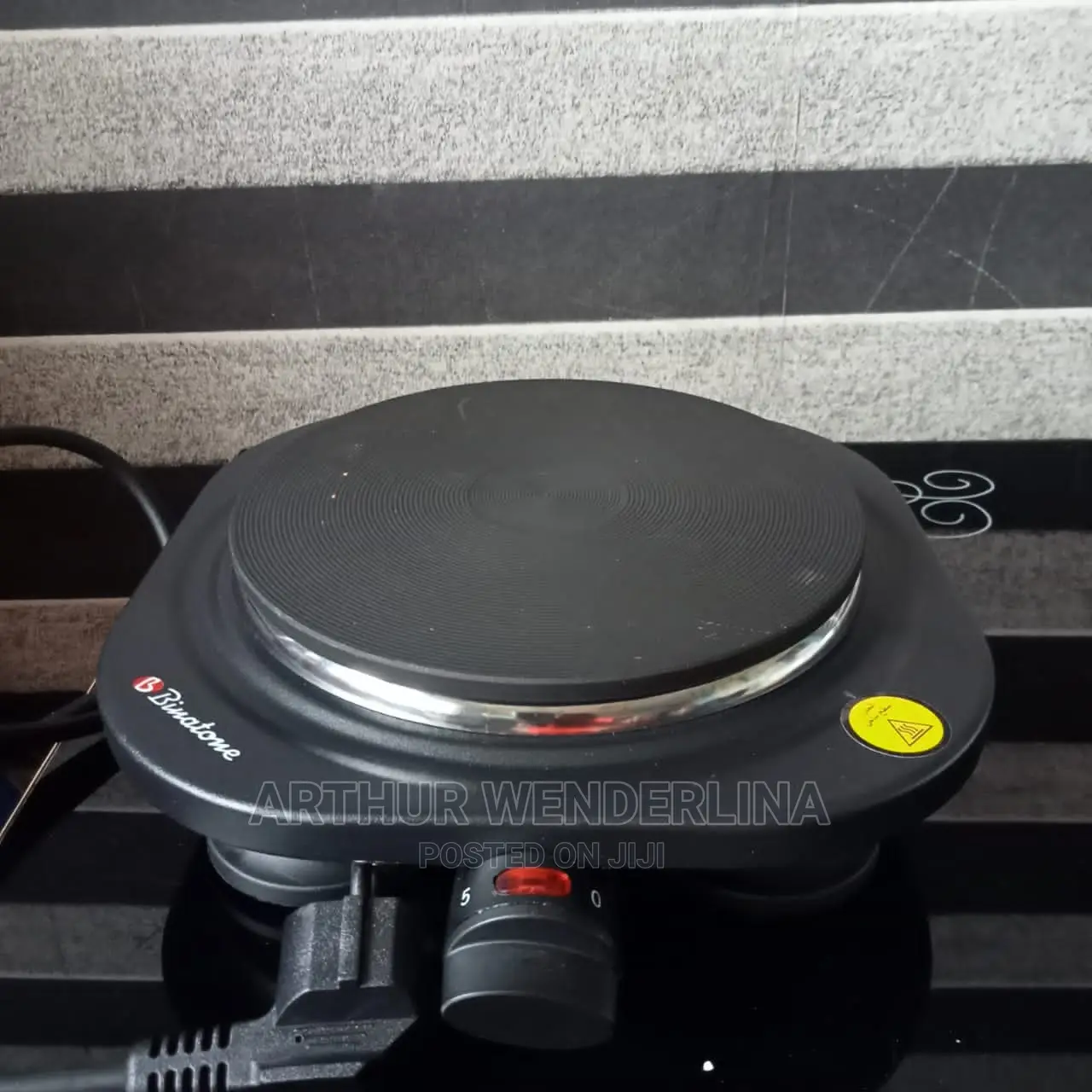 Binatone Electric Cooking Plate (Black in Colour) Single.