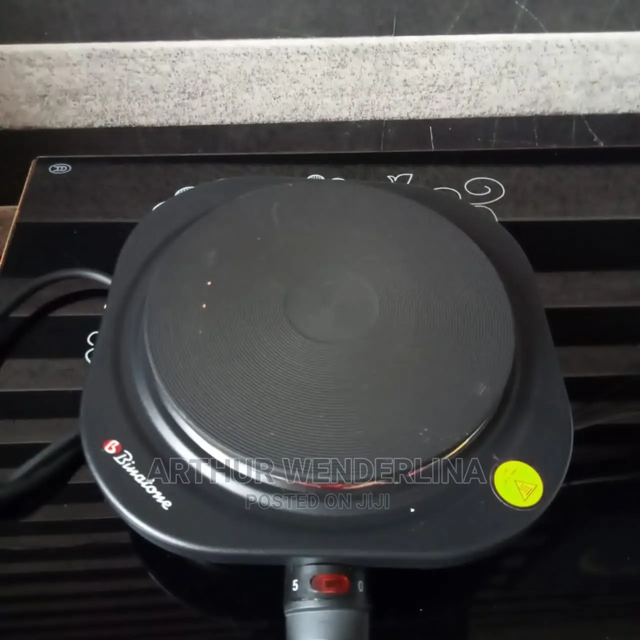 Binatone Electric Cooking Plate (Black in Colour) Single.