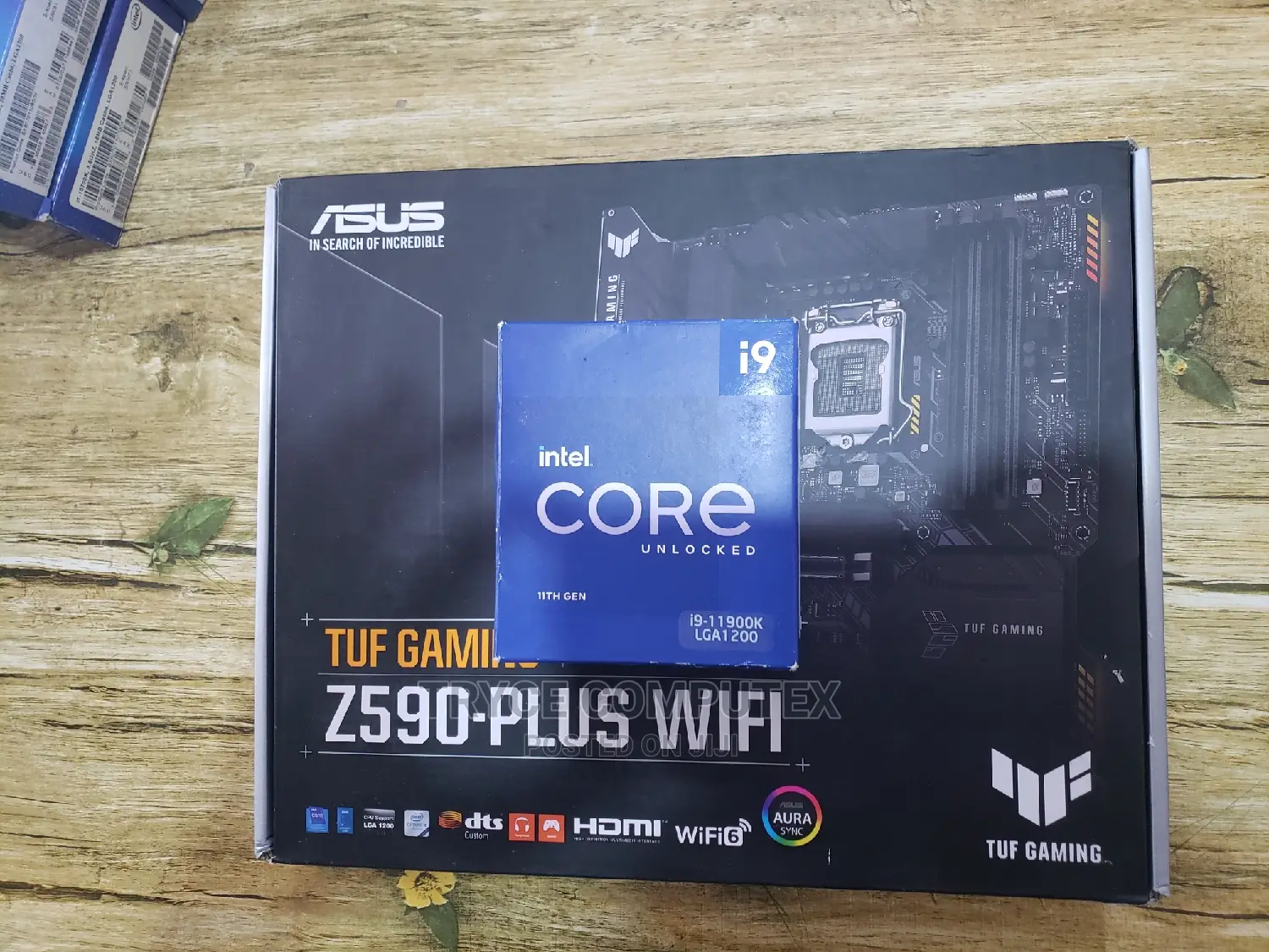 Intel Core I9 Cpu Asus Tuf Z590 Wifi Motherboard