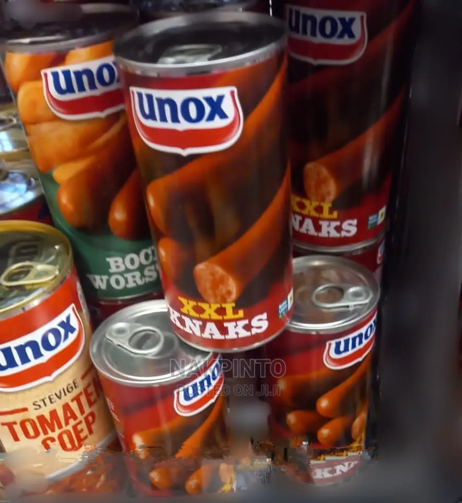 Tuna, Mackerel Fillets, Sardines, Corned Beef, Hotdog, Knaks