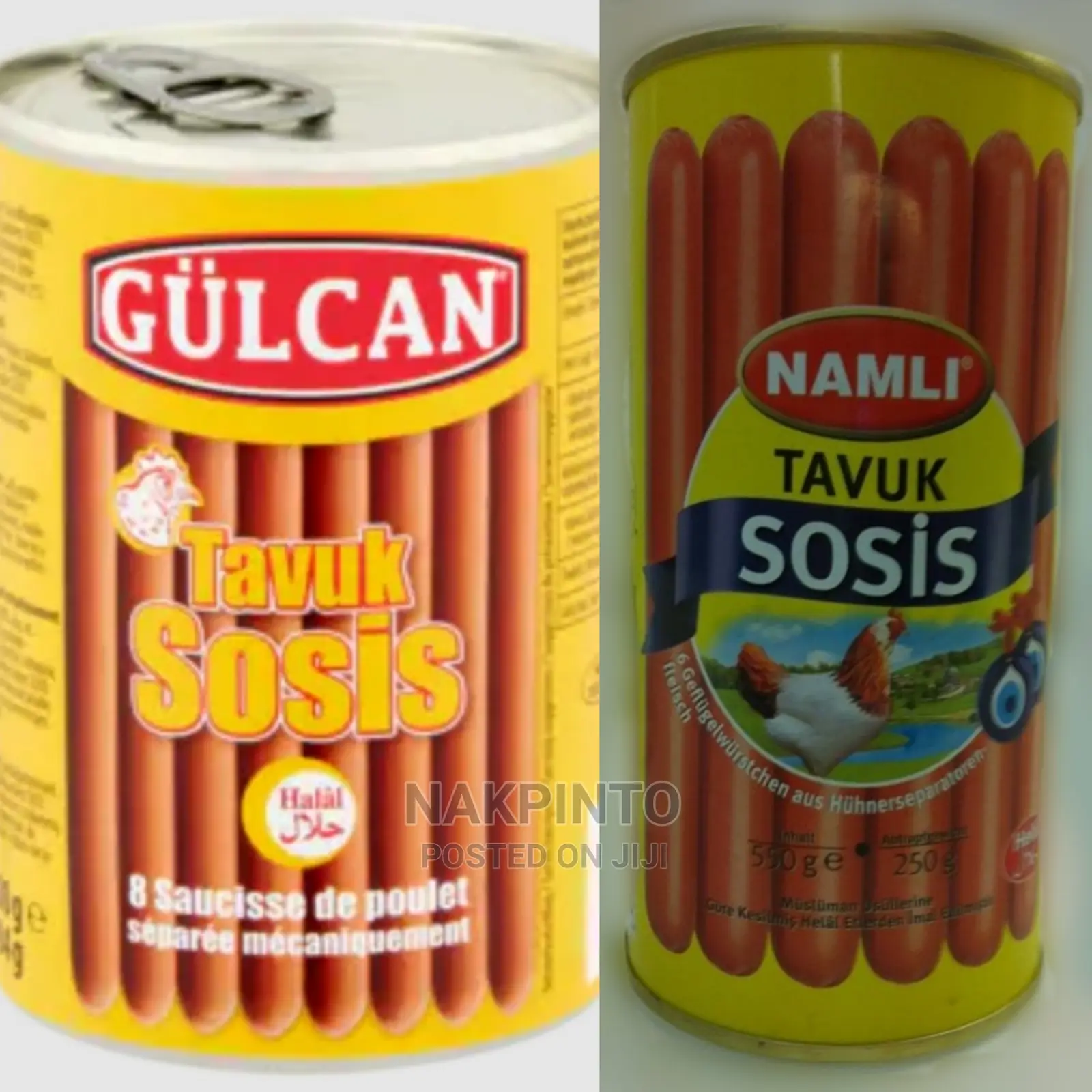 Tuna, Mackerel Fillets, Sardines, Corned Beef, Hotdog, Knaks