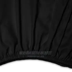 Black Elasticated Bed Cover