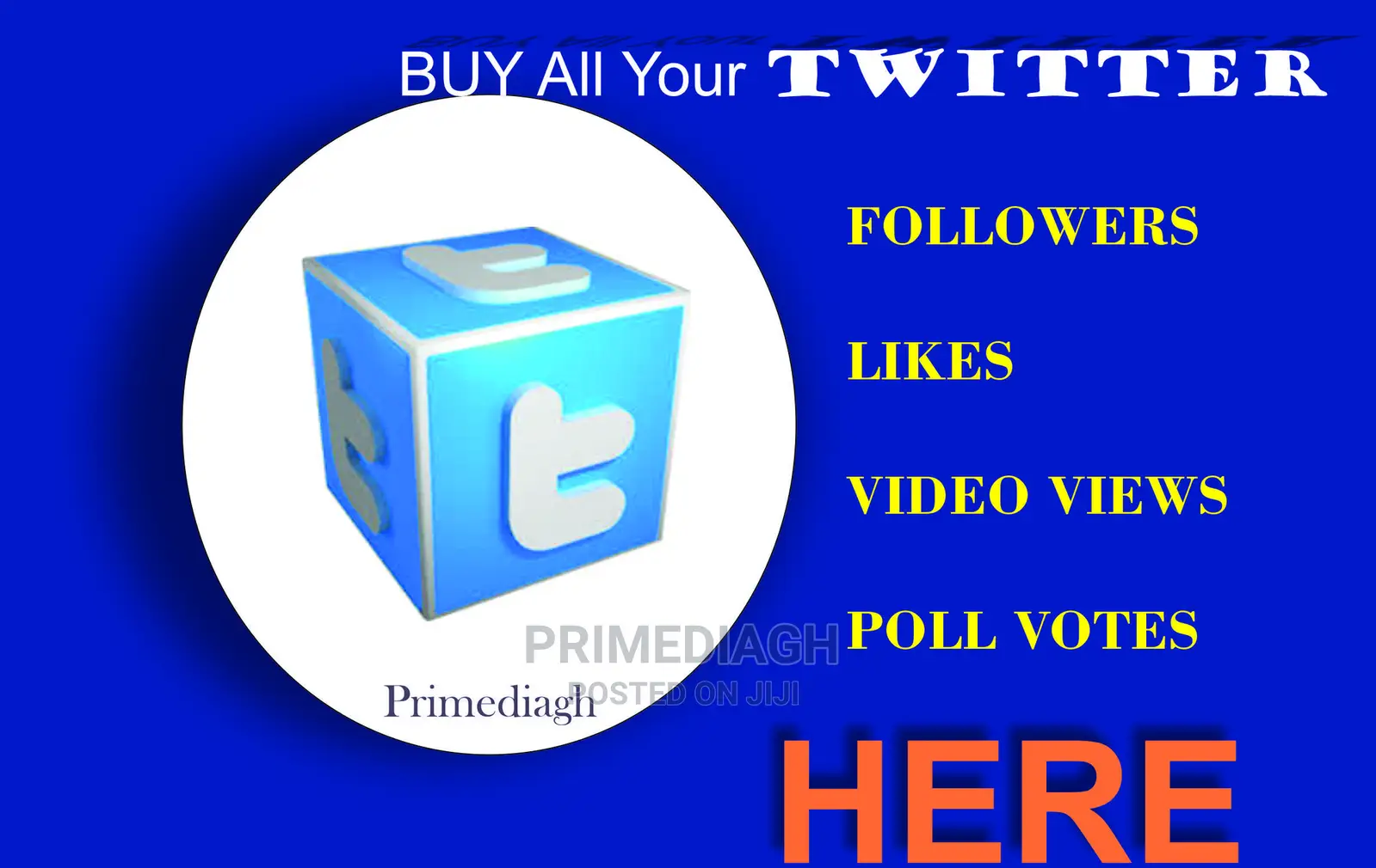 Buy All Your Twitter Followers, Likes and Views Here!